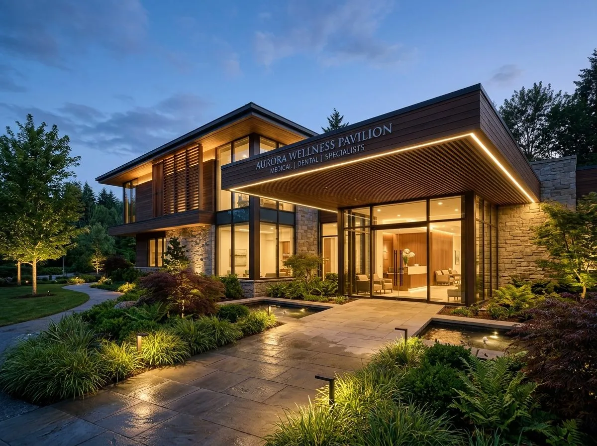 Dr. Ashwin's Clinic Evening Exterior